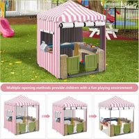 Hadisi black 600D waterproof outdoor kids playhouse cover with zippered front door - view 23