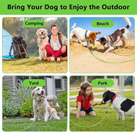 Dog Tie Out Cable 10FT-500Lbs,Heavy Duty Dog Leads&Tether for Yard with Swivel Hook,Small Large Dogs Leash Line for Outside,Rust Chew Proof Dogs Run Cable for Outdoor Camping (Green, 10FT)
