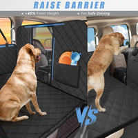 Dog Car Seat Cover for Back Seat, Hard Bottom - XL - For Full Size Truck / Full Size SUV / Matte Black - image 3