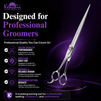 Kenchii Scorpion Dog Grooming Scissors 7in Curved - 9" Straight - image 4