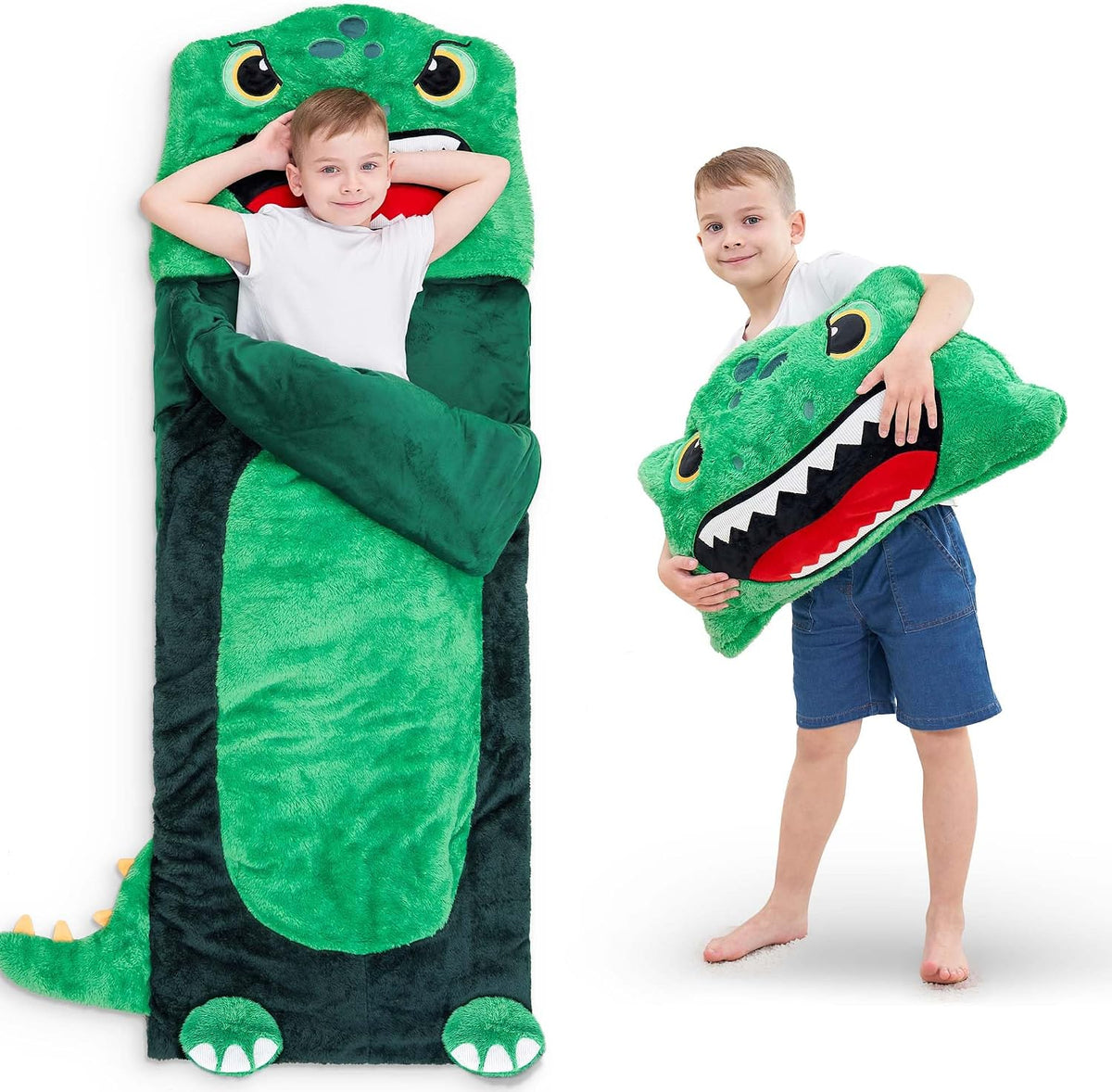 iPlay, iLearn Kids Unicorn Sleeping Bag - Dinosaur