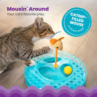 Catstages Tower of Tracks Interactive Cat Toy, 6 Spinning Balls - Cheese Chase / One-Size - image 3