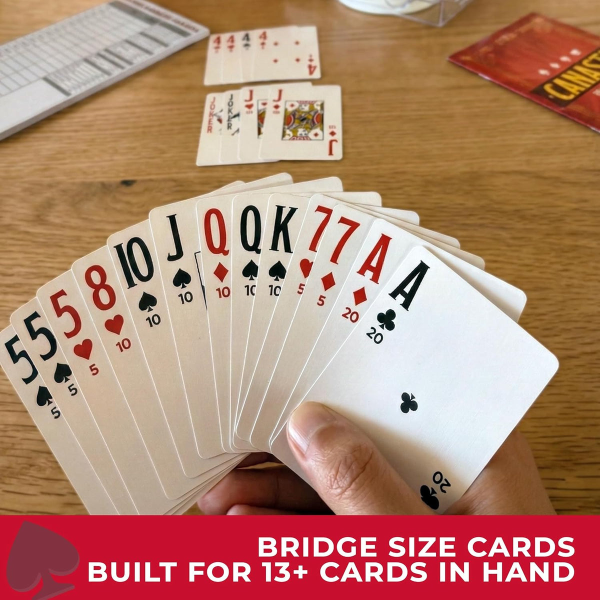 All7s Deluxe Modern American Canasta Card Game Set with Large Print - Standard Edition - image 2