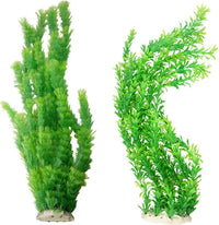 23" Tall Aquarium Plastic Plants - Green（style A）