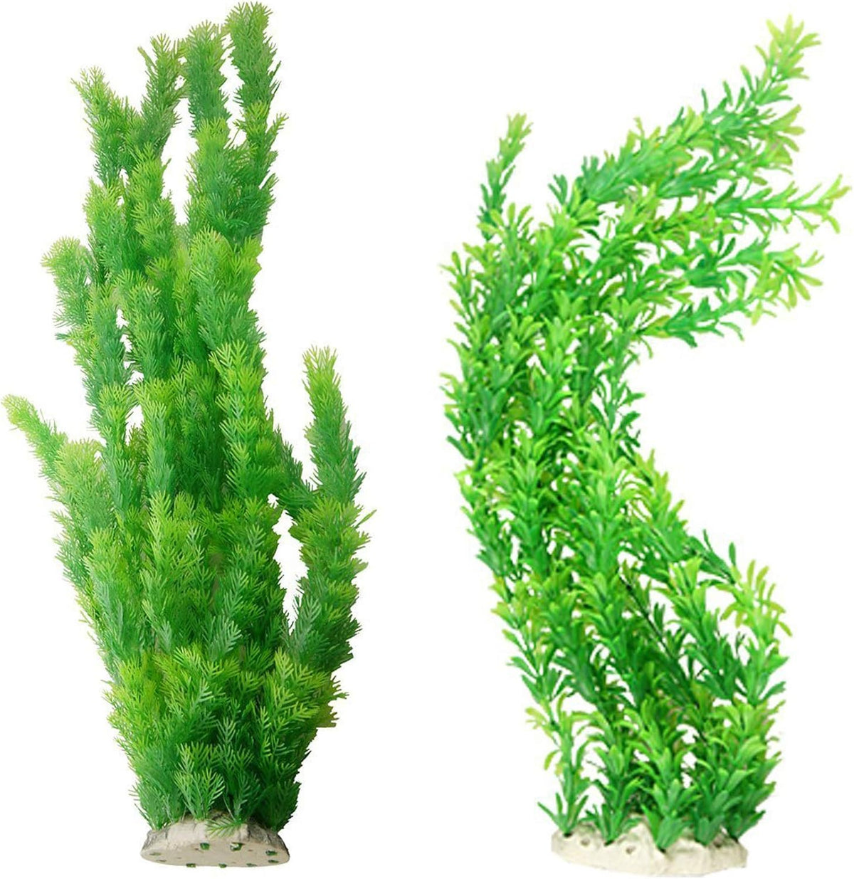 23" Tall Aquarium Plastic Plants - Green（style A）