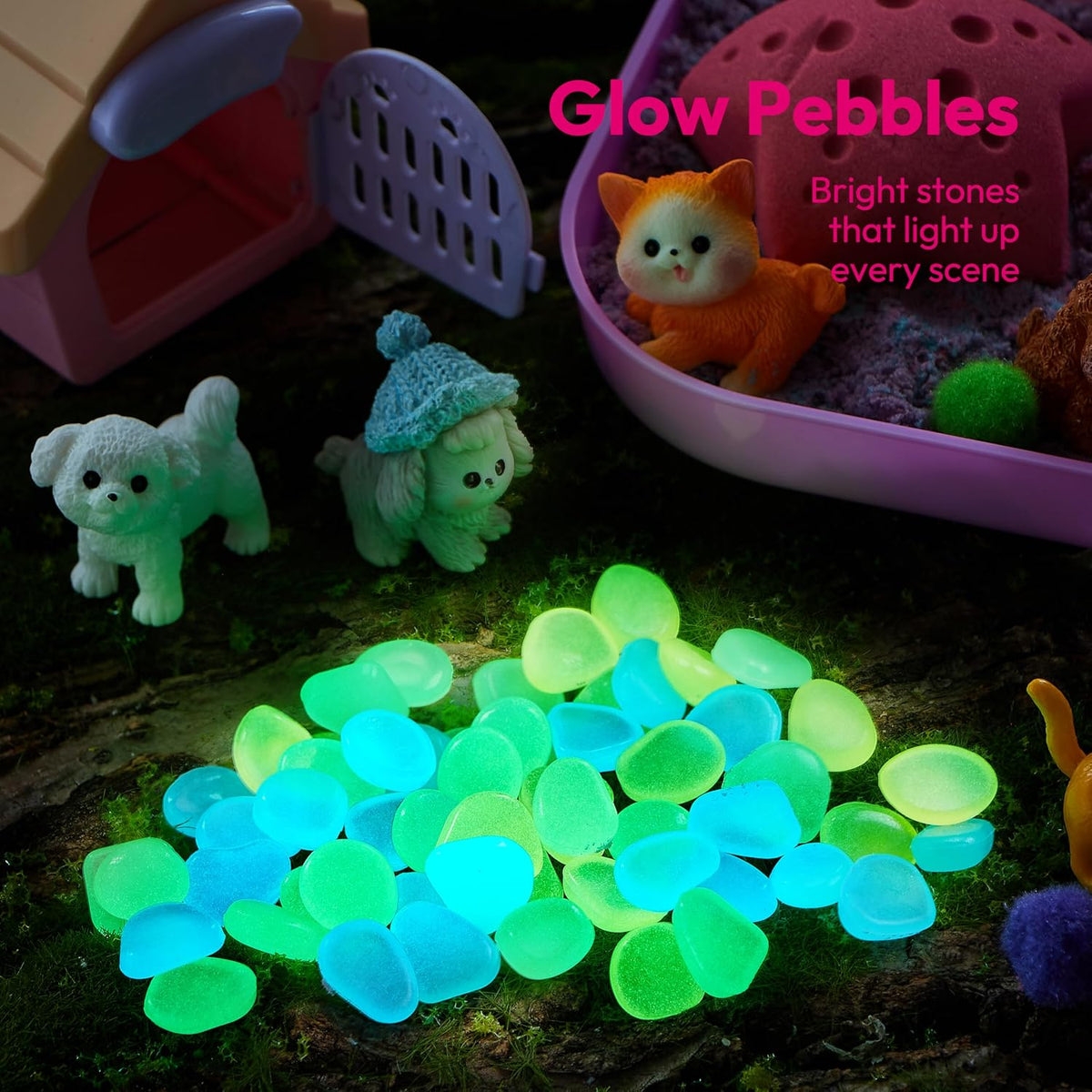 JOVA Klever Kits Construction Sensory Bin for kids Glow - Pet - image 3