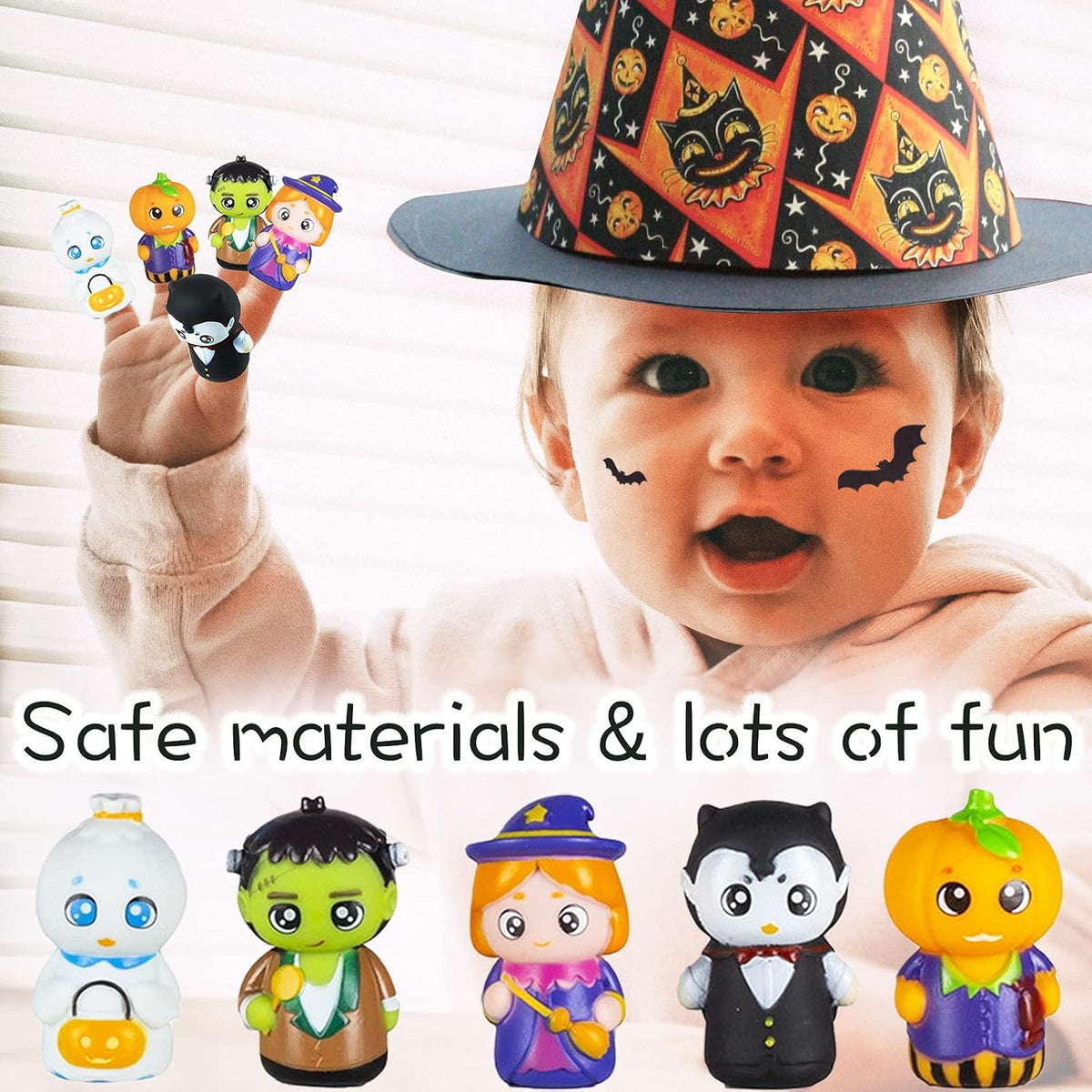 Finger Puppets for Kids, Tiny Hands Toys - halloween A - image 3