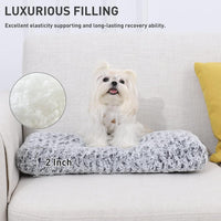 KSIIA Washable Dog Bed Medium Size Dog Crate Bed Plush Pet Mat - Grey / 17.0"L x 12.0"W x 2.0"Th - image 2