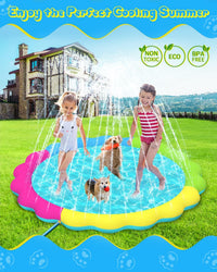 Raxurt Non-Slip Splash Pad for Kids and Dog - Colorful / 67in - image 2