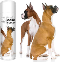 The Blissful Dog Show Boxer Nose Butter for Dry, Cracked Skin, Lick-Safe Dog Nose Balm with Moisturizing Shea Butter, Almond, Olive, and Essential Oils, Pet Supplies, Uncented, 0.50 oz.