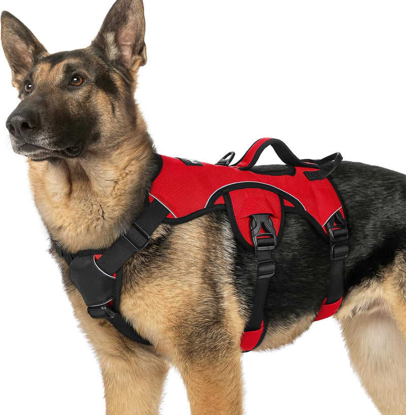 rabbitgoo Escape Proof Dog Harness for Large - Red / X-Large