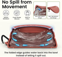 OHMO Spill Proof Collapsible Dog Bowl - 34oz / Erythrinus - image 2