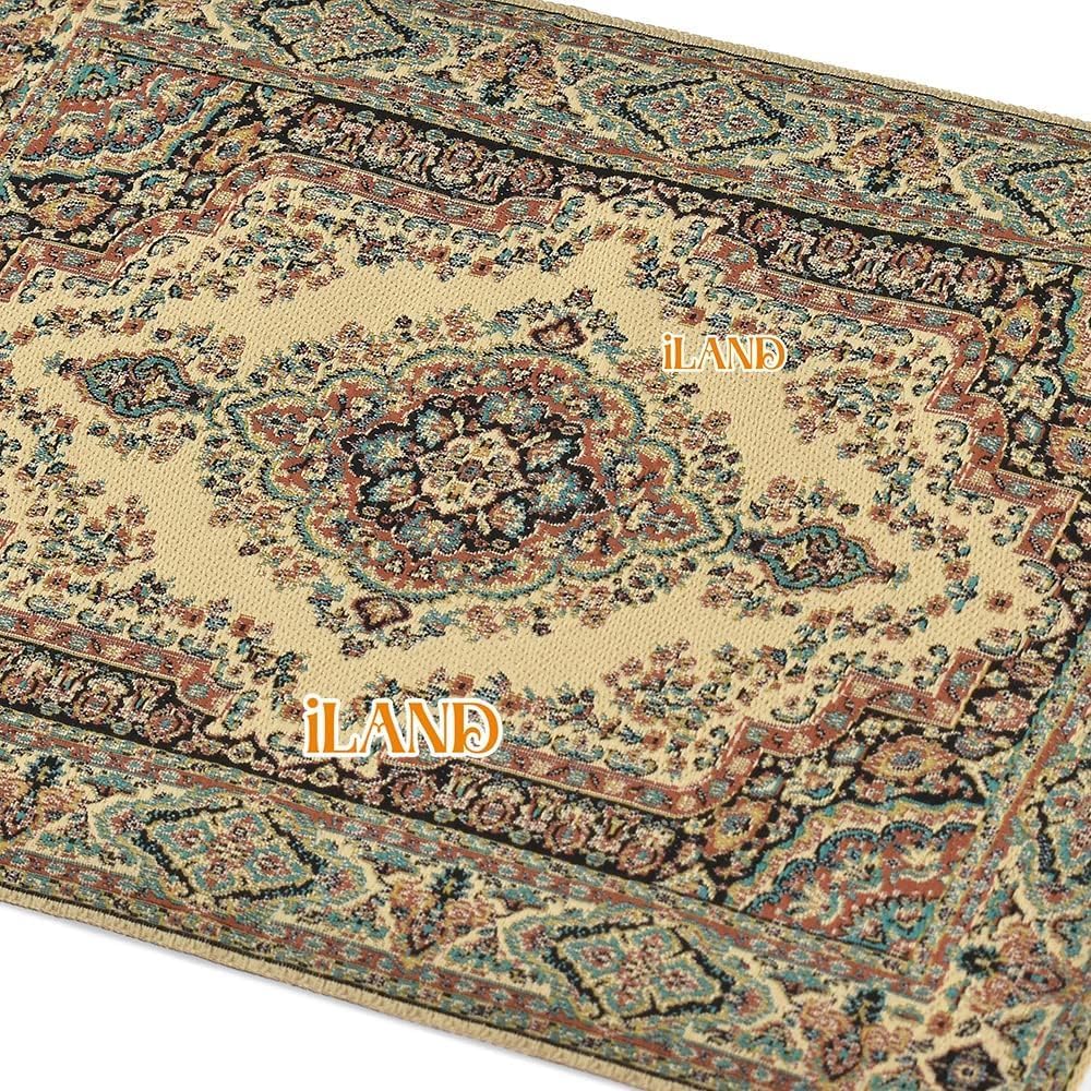 iLAND Dollhouse Rug 1/12 Scale Woven Miniature Carpet 2pcs Fragrance – Fun for Kids & Family - 2pcs Admiration - image 4