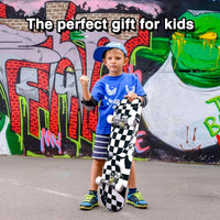 Skateboards for Beginners Kids Boys Girls and Adults, 31''x8'' - Motion Check - image 2
