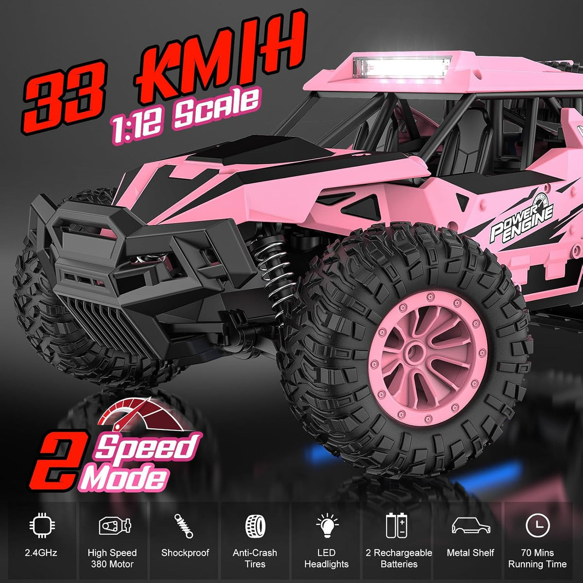 BLUEJAY Remote Control Car - Pink - image 2