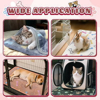 6 Pcs Washable Guinea Pig Blankets Absorbent Small Animal Fleece Bedding Waterproof Cage Liners Reusable Pet Pee Pad Sleep Mat Cover for Rabbit Rat Hamster Ferret Chinchilla Hedgehog (20"x30")