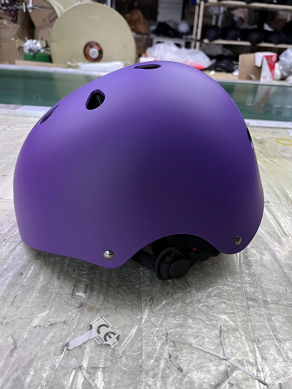 Adjustable Kids Helmet with Knee Pad, Elbow Pads & Wrist Guards - purple / Small( 3- 8 years ) - image 4
