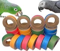 24Pcs Fatty Bagels Bird Toys for Parrots Durable Cardboard Chewing - 24PCS