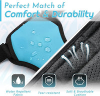 Eagloo Dog Harness for Large Dogs, No Pull Service Vest with Reflective Strips and Control Handle, Adjustable and Comfortable for Easy Walking, No Choke Pet Harness with 2 Metal Rings, Sky Blue, L