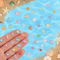 200pcs Mini Resin Ladybug Decor Tiny Ladybug for Crafts Dollhouse - 400pcs Luminous Mini Sea Models