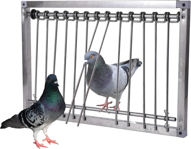 Stainless Steel Pigeon Trap Door, Pigeon Door - 15.4"L x 10.2"W x 2.0"H