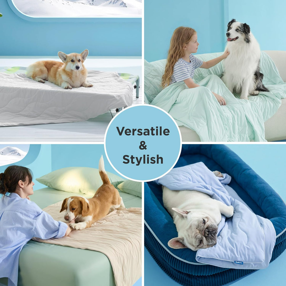 Bedsure ArcticMax Q-MAX>0.5 Premium Cooling Blanket for Medium - Gentle Cream / S(25x35") - image 4