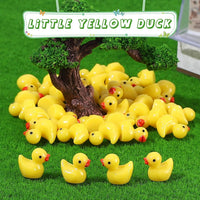 GADIEDIE130Pcs Multicolor Mini Resin Ducks - 260Pcs Yellow - image 2