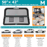 Dog Barrier for Car Back Seat & Cargo Area with Wider Coverage - Medium-for Mid Sedan/Compact & Mid SUV/Mid Truck - image 4