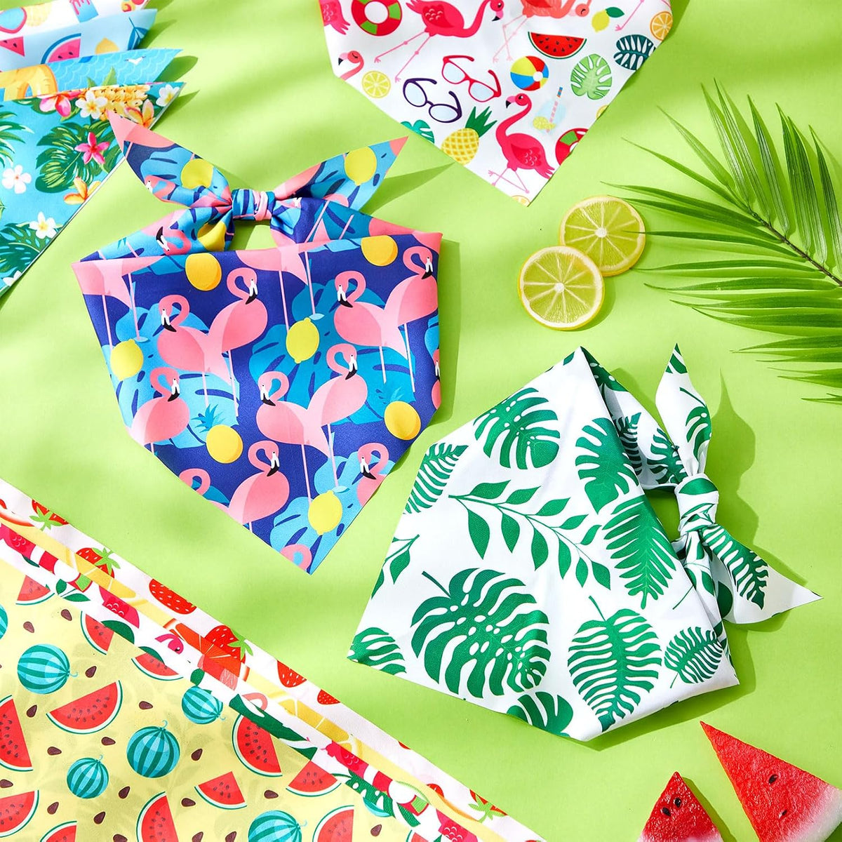 Chunful 100 Pcs Fall Dog Bandanas Bulk Maple Leaf Print Autumn Pet - Fruit / 19.7 x 13.8 x 13.8" - image 4