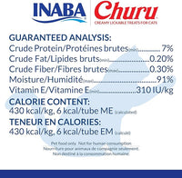 INABA Churu Cat Treats, Lickable, Squeezable Creamy Purée with Vitamin E, 0.5 Ounces per Tube, 120 Tubes Total, Chicken Variety