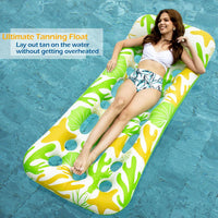 Jasonwell Inflatable Pool Float Lounge - Aqua & Green / 2 - image 4