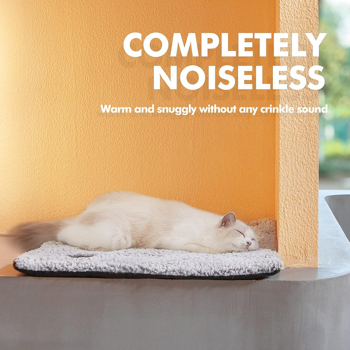 Mora Pets Self Warming Cat Bed Self Heating Cat Dog Mat Pet Pad - 24.0"L x 18.0"W x 1.0"Th / A-Light Gray - image 2