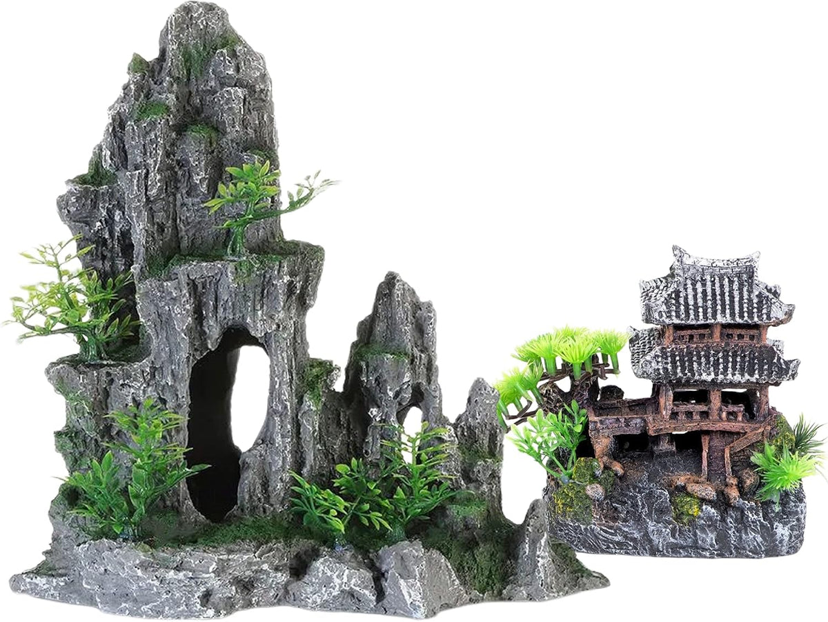 AWXZOM Extra Large Aquarium Decorations kit