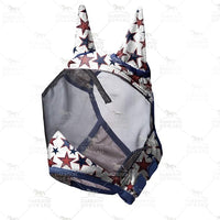 Harrison Howard LumiVista Horse Fly Mask Standard with Ears UV Protection for Horse Dream Star L Full Size