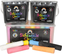 CocoNut Outdoor jumbo sidewalk chalk bucket with 40 thick chalk sticks in 7 colors - view 5