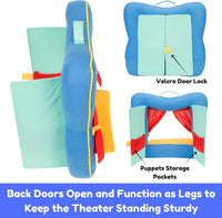 BETTERLINE 20 Piece Story Time Finger Puppets Set Cloth Velvet - Puppet Theater Blue / Finger Puppets - image 4