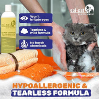 Puppy Safe 6in1 Pet Shampoo, Shampoo for Dogs with Deshedding Coat, Dry Itchy Skin, Hypoallergenic and Sensitive Skin, Scented Vanilla and Lavender (16 Fl oz (Pack of 3), 16 Fl oz)