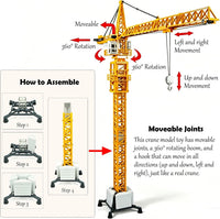 Tipmant 1:87 scale yellow die-cast alloy excavator toy truck with rotating arm - view 9