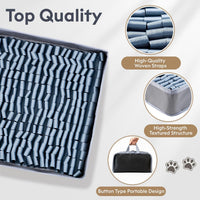 FunFurry Snuffle Mat for Dogs, Dog Puzzle Mat - Silver / 14" X 12"-Portable - image 3