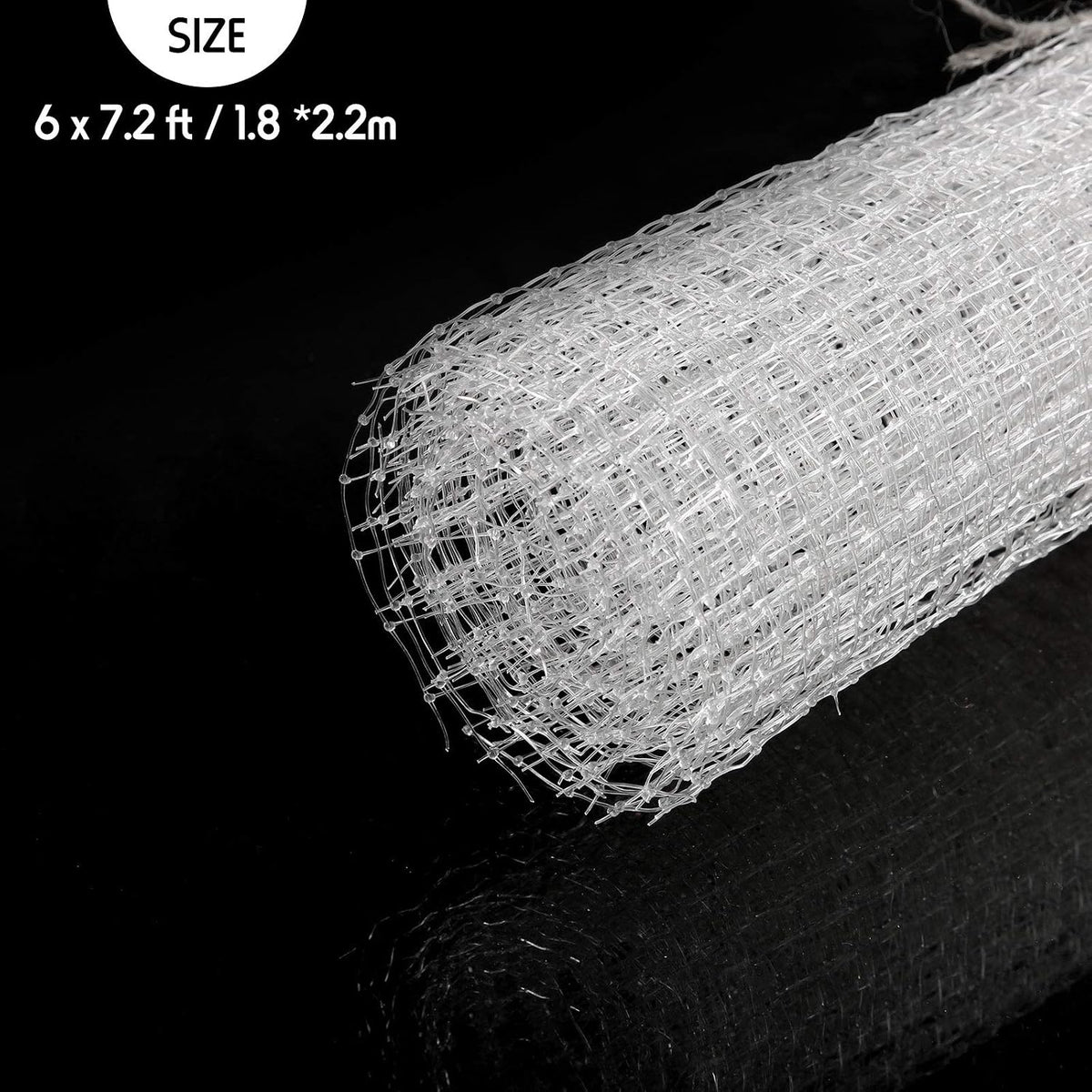 Shappy 6 x 7.2 ft Aquarium Clear Mesh Fish Tank Cover Netting DIY Top – Essentials for Fish - image 2