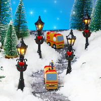 Mudder 12 Pcs Christmas Miniature Village Lamp Post Light - Classic / 4 - image 4