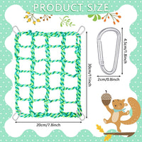 2Pcs Rat Cage Accessory Rat Climbing Toy Net, Red, Yellow - 11 x 7.8 Inch / Multi Color - image 3
