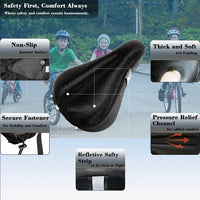 TCheung gel seat cushion for 9x6 inch kids bike seats with outdoor cover - view 6