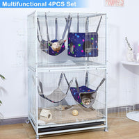 Glittme 4 Pack Cozy Ferret Hammock - Stars - image 2
