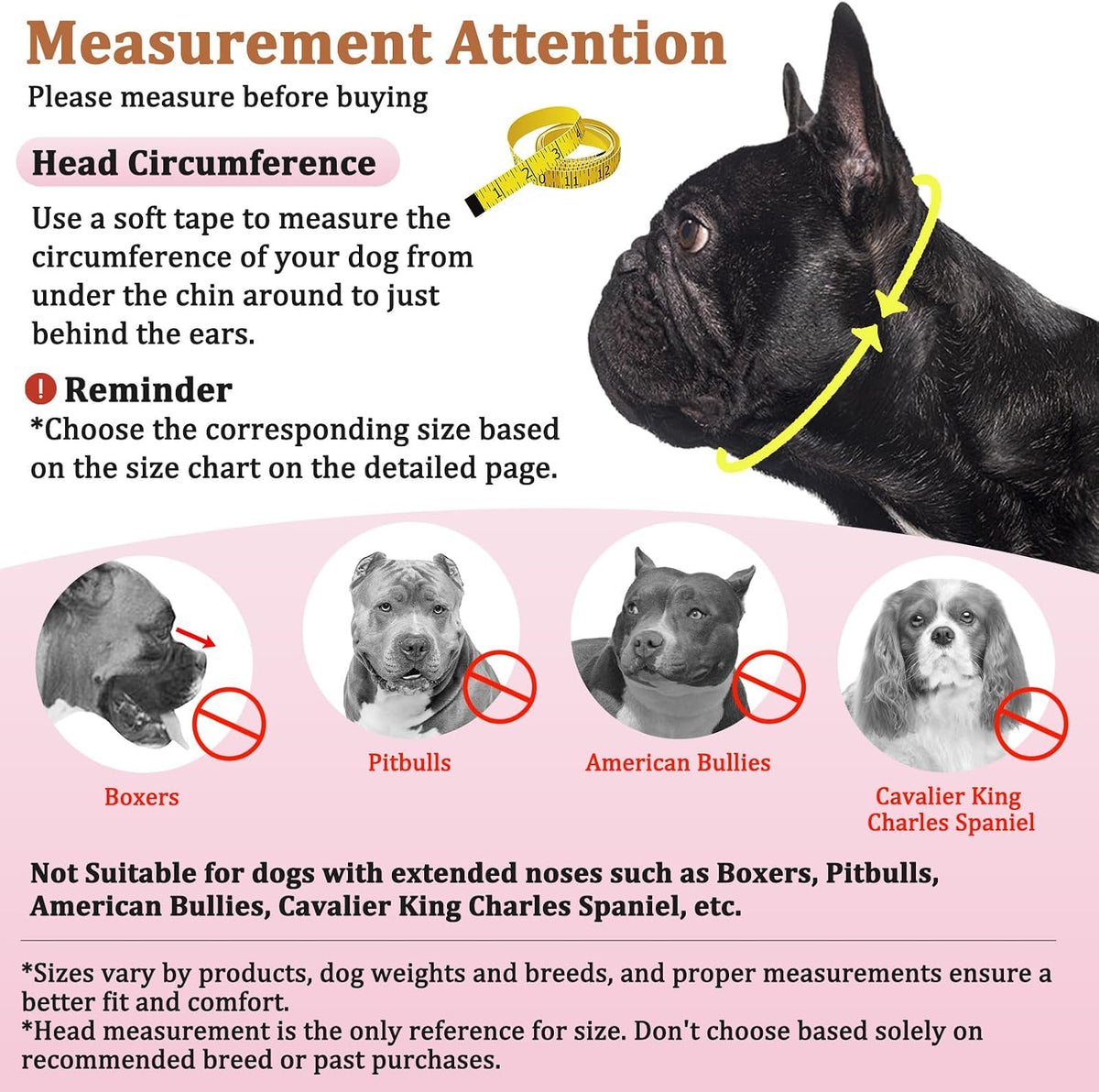 Mesh Short Snout Dog Muzzle with Anti-Eating Design for Frenchie – Essentials for Dogs - Pink / S [Head Cir: 15"-17.5"] - image 2