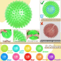 36 Pcs 2.5 in Squeaky Dog Toy Balls Spiky Dog Balls Chew Toy - 2.5in / Standard – 36 Pcs - image 3