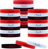 24Pcs Spider Silicone Wristbands Bracelets hero Spider Party