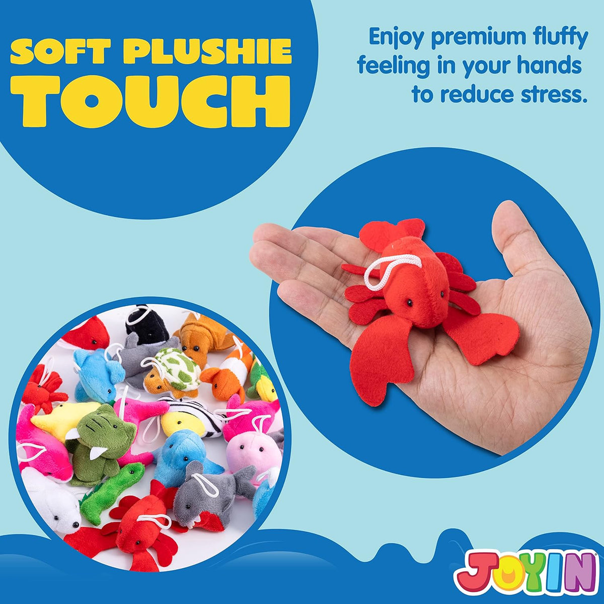 JOYIN 24 Pack Mini Animal Plush Toy Assortment - Sea Animals - image 4