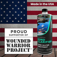 AquaDoc Pond Water Clarifier 32oz – Enzyme-Based Treatment for Koi and Fish Ponds – Helps Clear Cloudy Water and Reduce Sludge