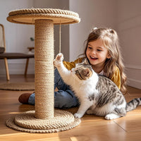 PowerKing Natural Sisal Replacement Scratching Post - 15.7''+15.7'' (2.67''Thick) / Beige - image 2